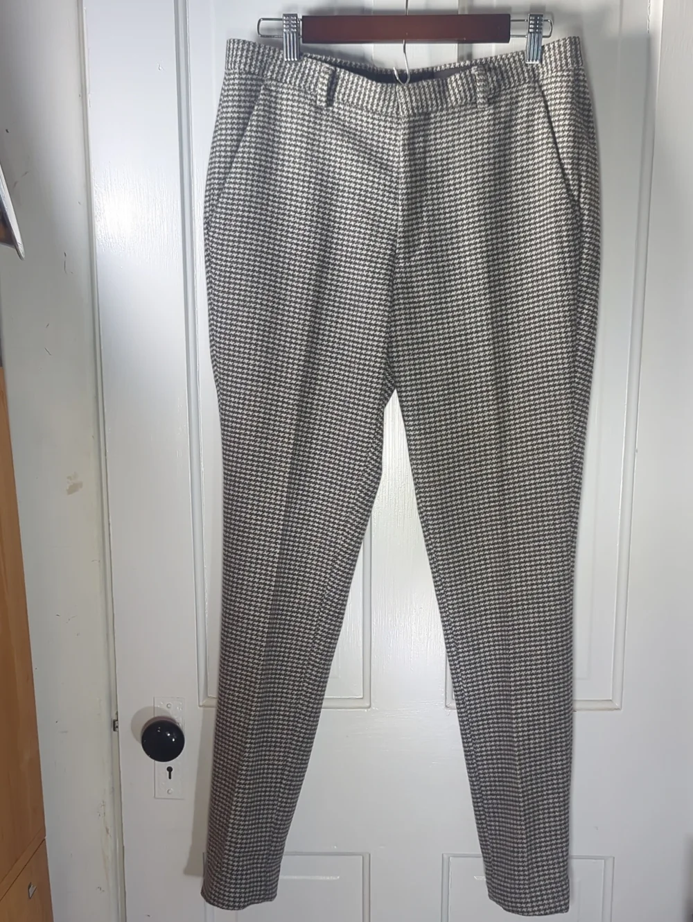 ASOS Mens Grey Houndstooth Wool Blend Slim Fit 3 Piece Suit